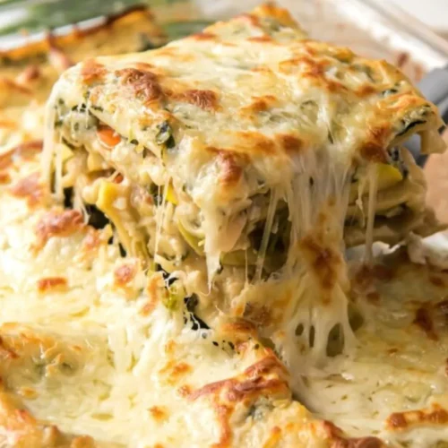 Creamy Vegetable Lasagna with White Sauce