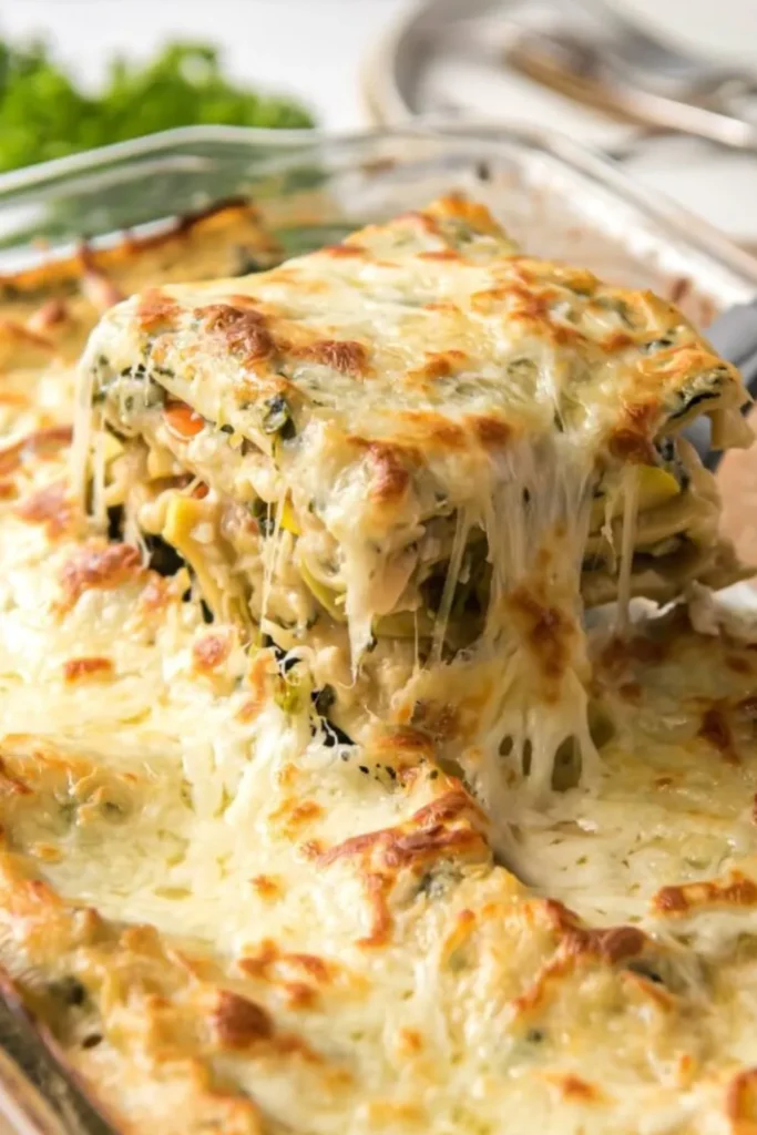 Creamy Vegetable Lasagna with White Sauce