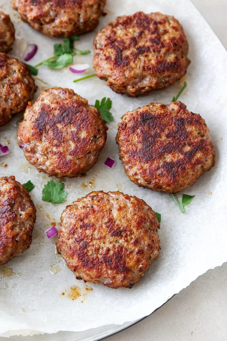 Air fryer sausage patties