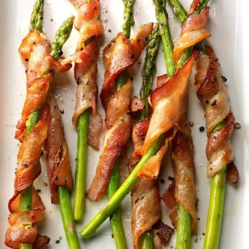 Bacon wrapped asparagus air fryer