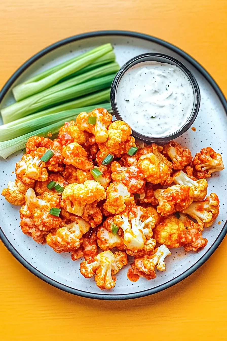 Air Fryer Buffalo Cauliflower