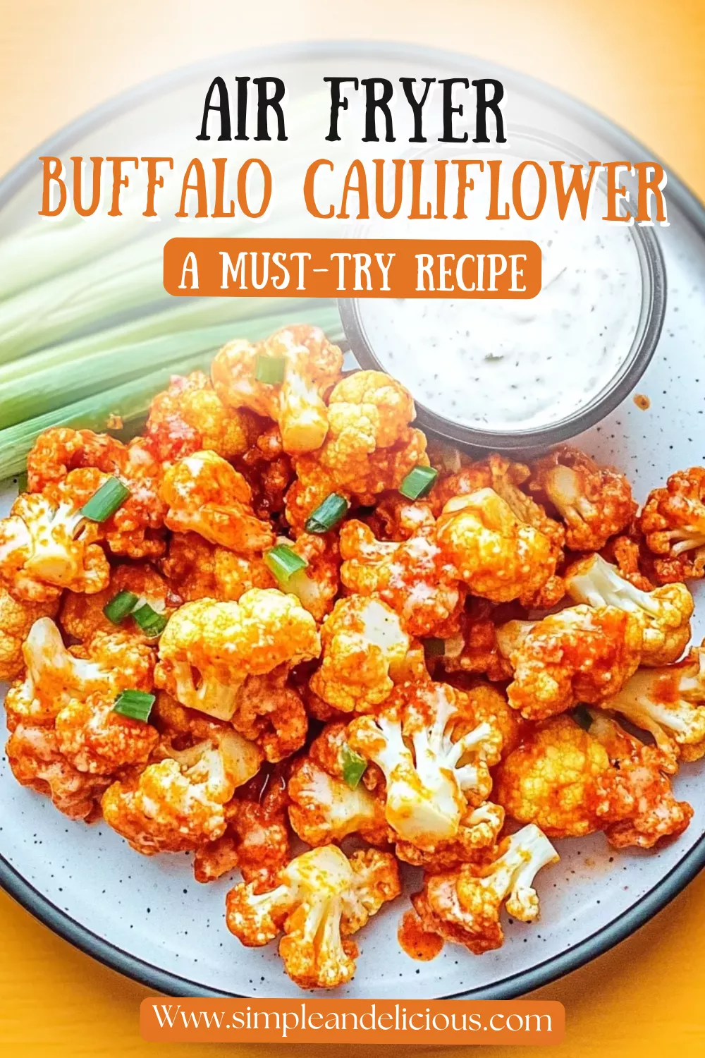 Air Fryer Buffalo Cauliflower