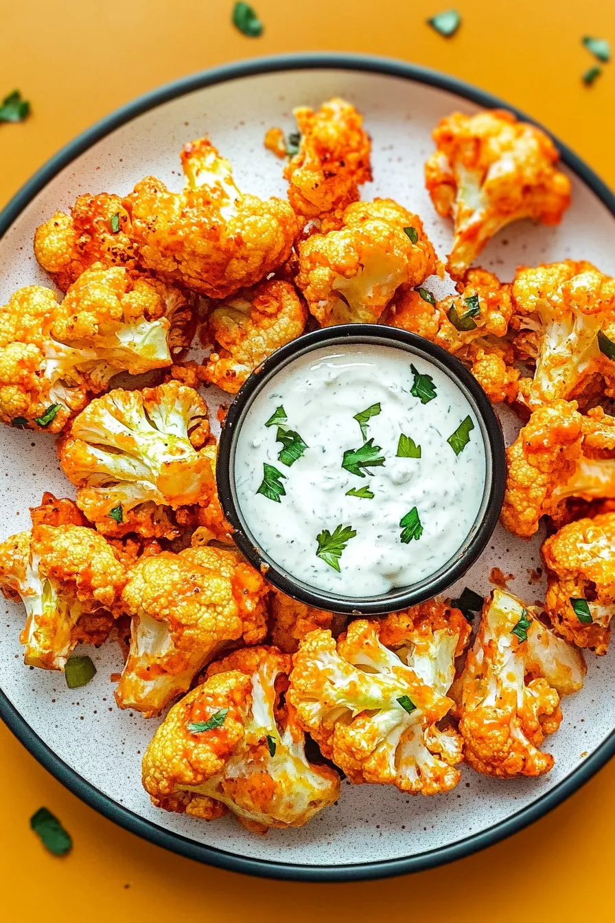 Air Fryer Buffalo Cauliflower