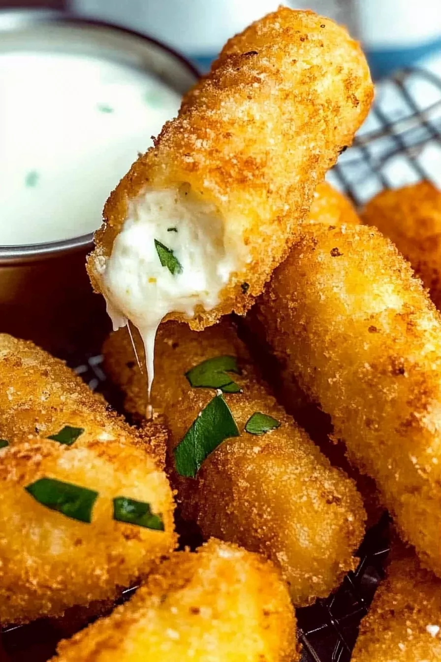 Air Fryer Mozzarella Sticks