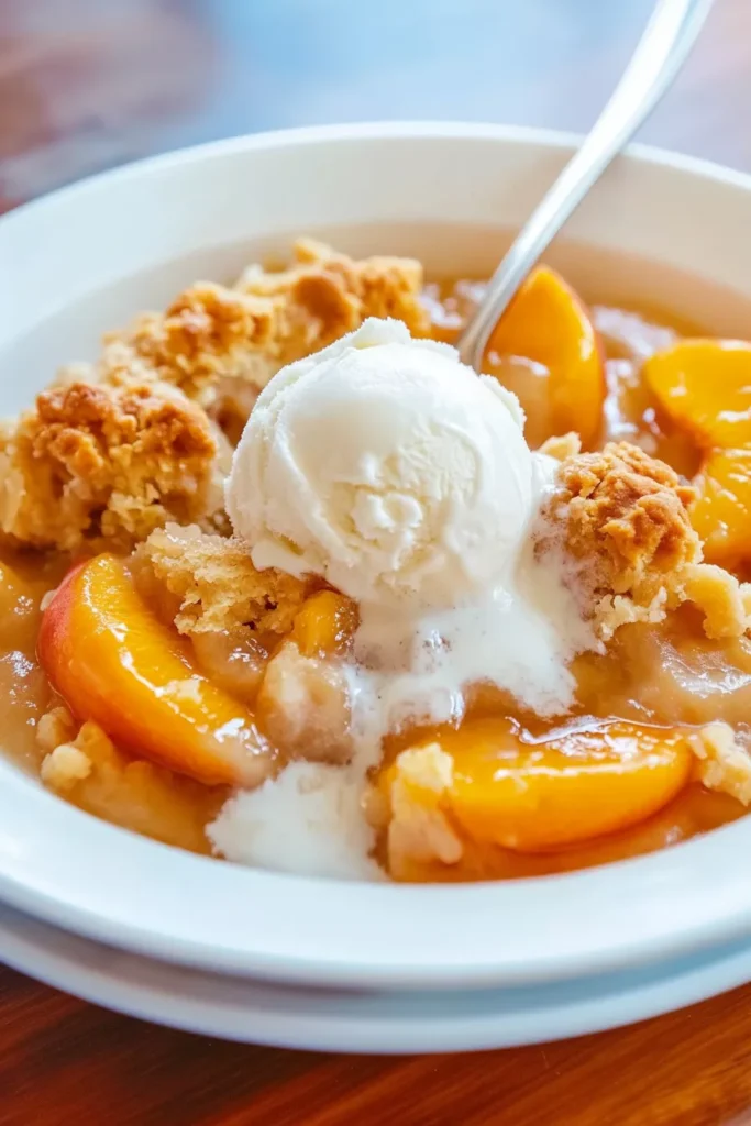 Peach Cobbler Recipe with Cake Mix