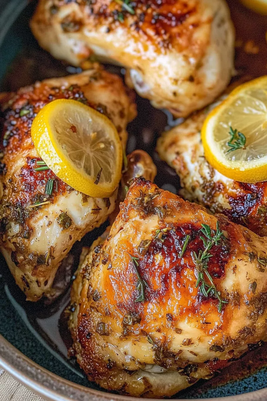 Simple Lemon Herb Air Fryer Chicken