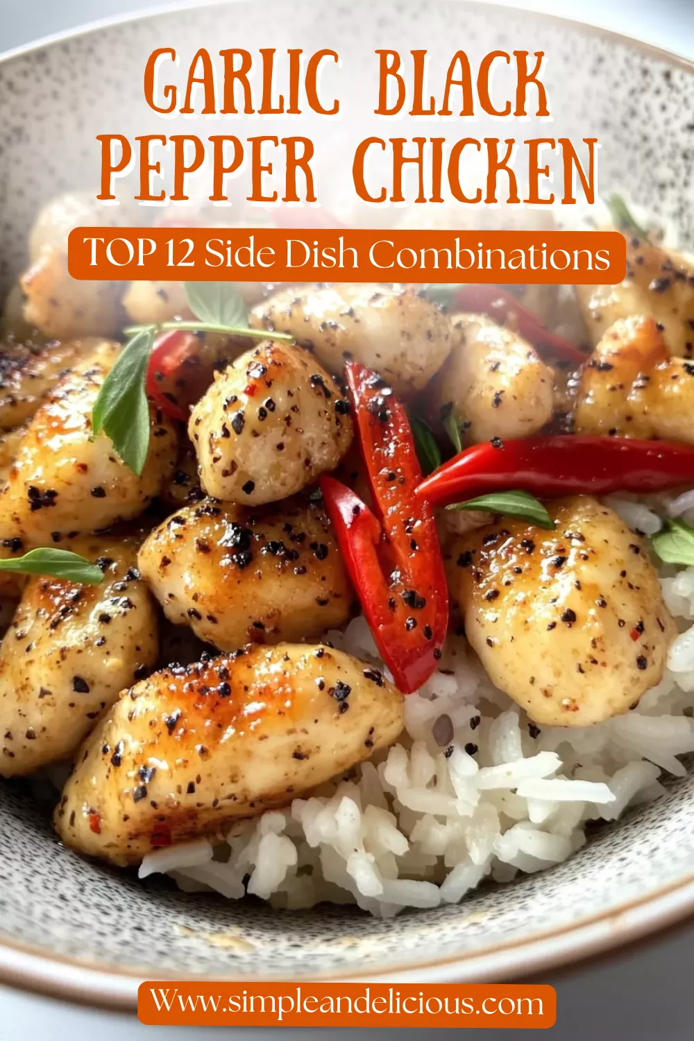 Garlic Black Pepper Chicken recipe