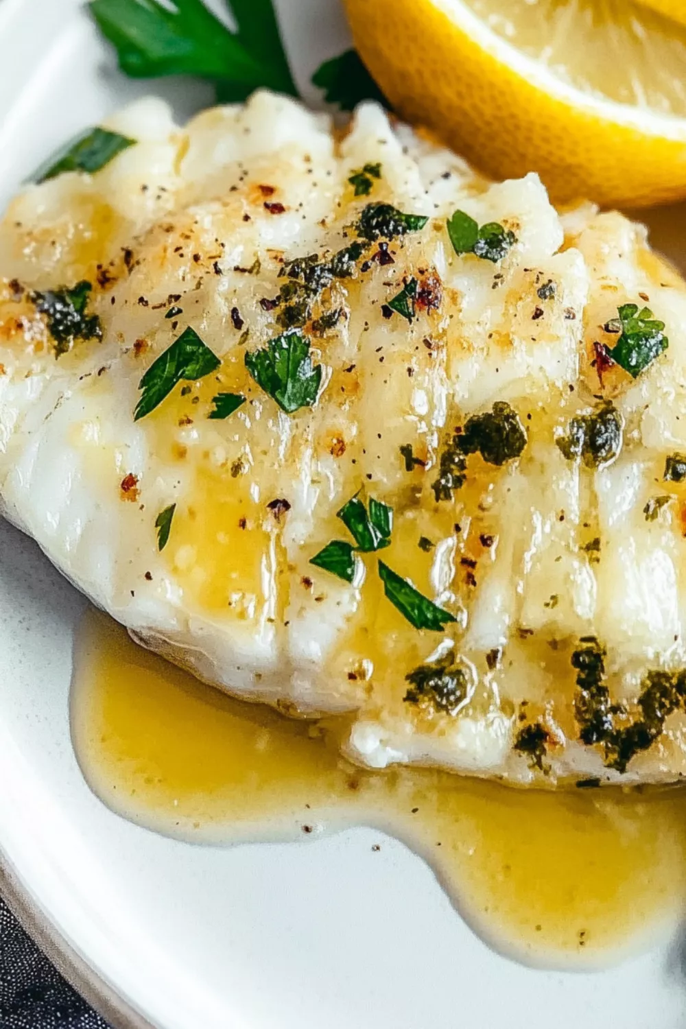 Lemon Butter Baked Cod