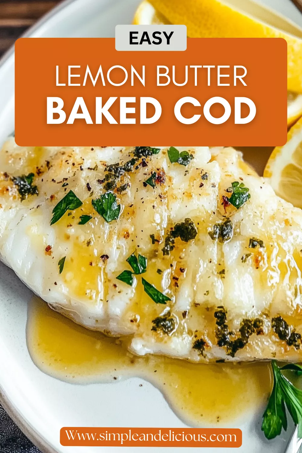 Lemon Butter Baked Cod