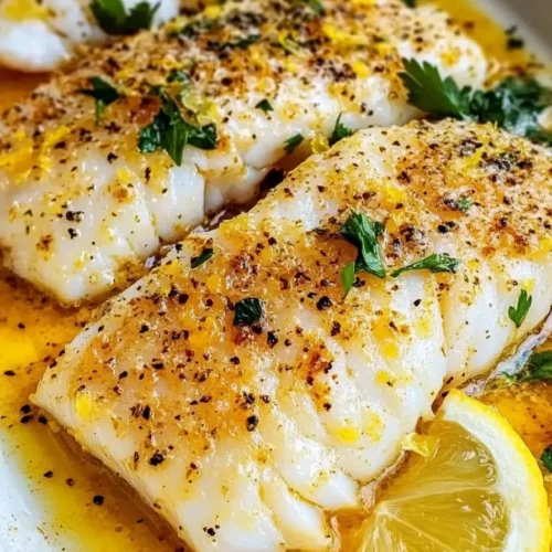 Lemon Butter Baked Cod