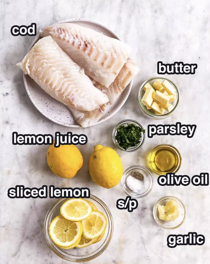 Lemon Butter Baked Cod