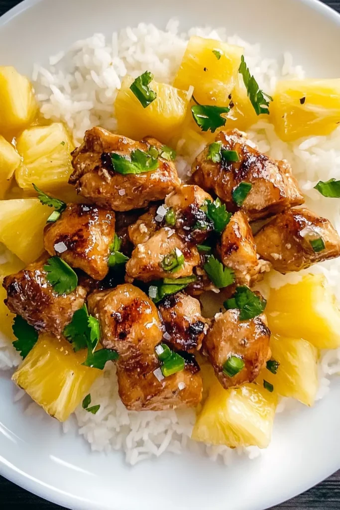 Pineapple Chicken with Rice