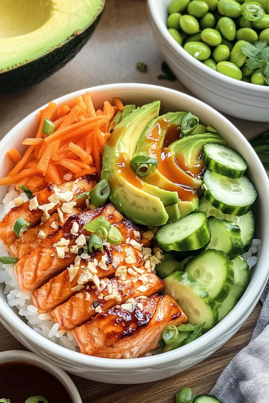 Salmon Rice Bowls